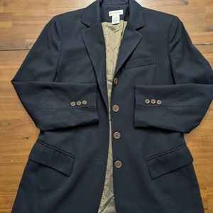 Ann Taylor 4 Button Lined Fitted Blazer Wool Sz 8